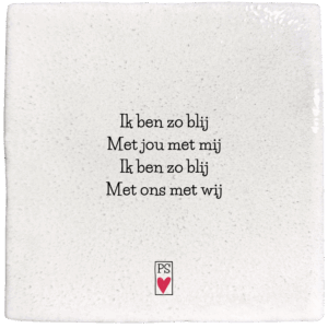 Ik ben zo blij met jou